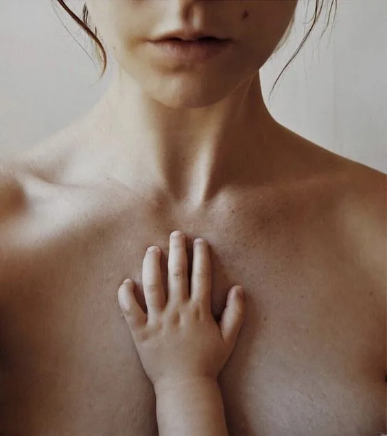 fotografia de madre con su bebé.